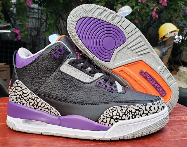 Air Jordan 3 Cement Court Purple